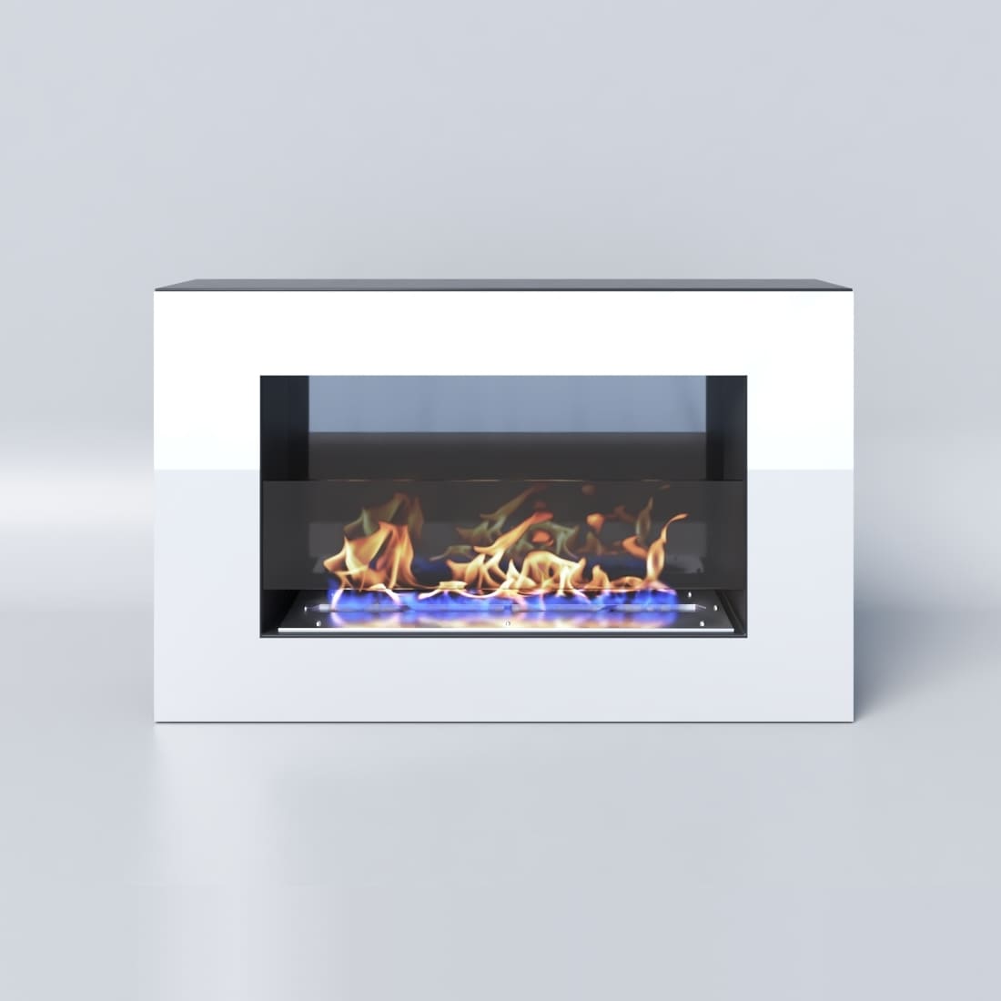 Биокамин "Русский огонь" Хай-тек 650N настенный с декоративным стеклом (стемалитом) по цене 28 350 руб.