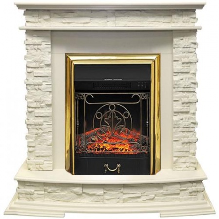 Luzern сланец белый (слоновая кость)+Majestic FX Brass (Люцерн) Luzern сланец белый (слоновая кость)+Majestic FX Brass (Люцерн)