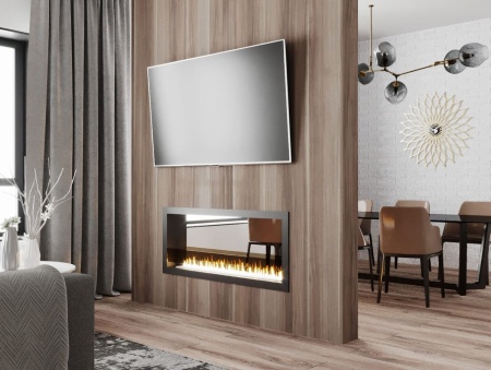 Биокамин "Русский огонь" Честер Сквозной 1200 встраиваемый с защитным стеклом по цене 50 000 руб.