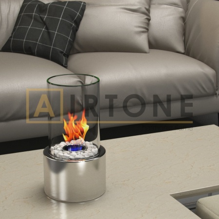 Биокамин настольный Airtone – Rond Steel по цене 8 000 руб.