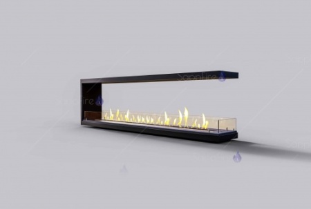 Встраиваемый биокамин / торцевой сквозной очаг 1600 (SappFire) по цене 73 500 руб.